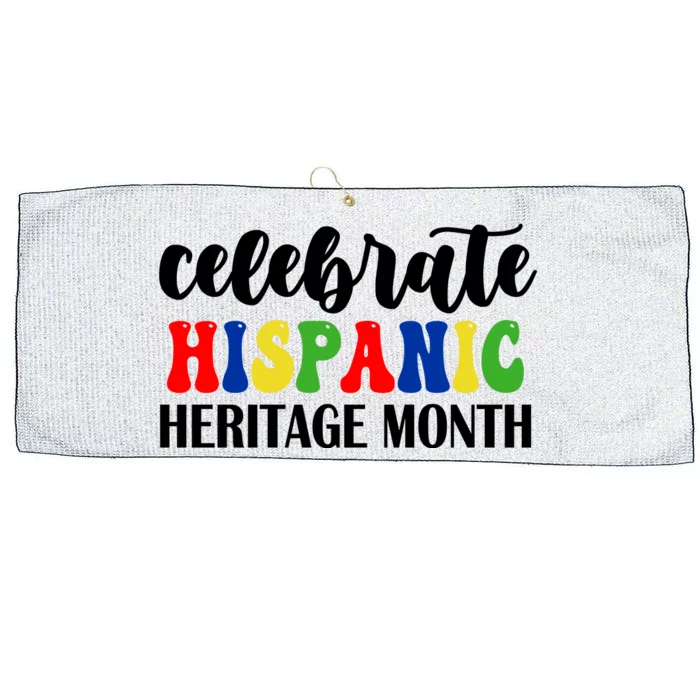 Celebrate Hispanic Heritage Month Large Microfiber Waffle Golf Towel