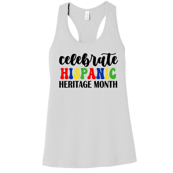 Celebrate Hispanic Heritage Month Women's Racerback Tank