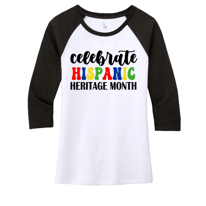 Celebrate Hispanic Heritage Month Women's Tri-Blend 3/4-Sleeve Raglan Shirt