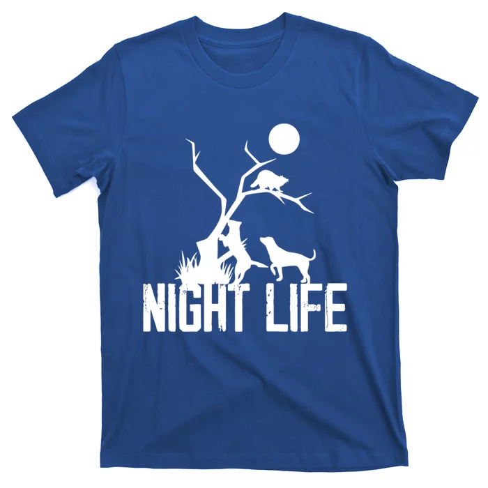 Coon Hound Hunting Night Life Hunting Dog Coon Hunting Gift T-Shirt