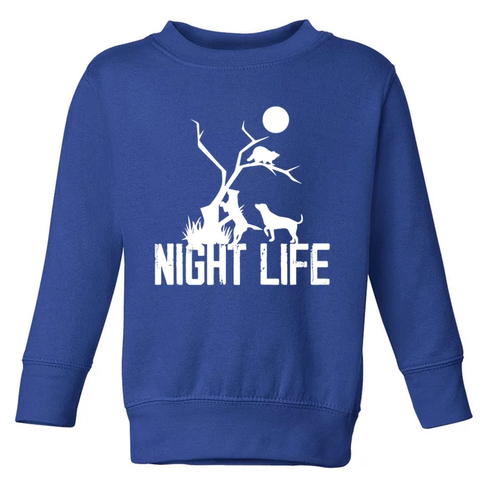 Coon Hound Hunting Night Life Hunting Dog Coon Hunting Gift Toddler Sweatshirt