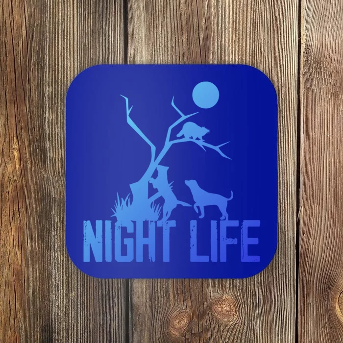 Coon Hound Hunting Night Life Hunting Dog Coon Hunting Gift Coaster