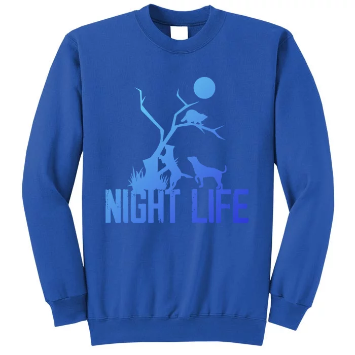 Coon Hound Hunting Night Life Hunting Dog Coon Hunting Gift Tall Sweatshirt