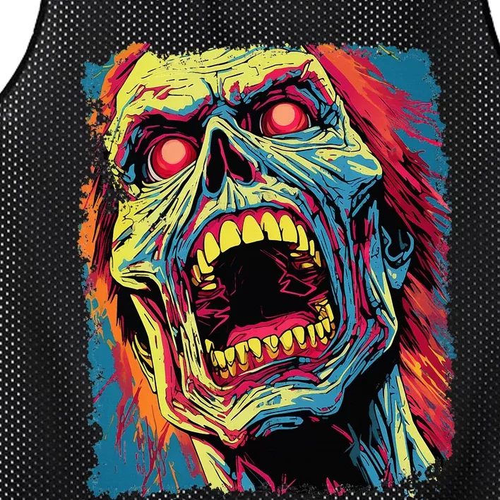 Classic Horror Halloween Mesh Reversible Basketball Jersey Tank