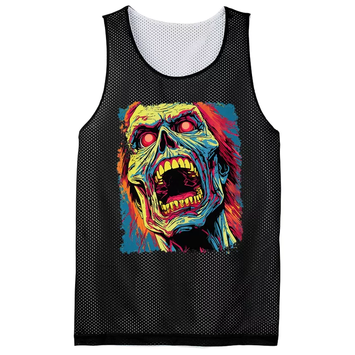 Classic Horror Halloween Mesh Reversible Basketball Jersey Tank