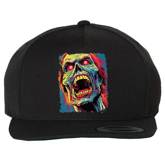 Classic Horror Halloween Wool Snapback Cap