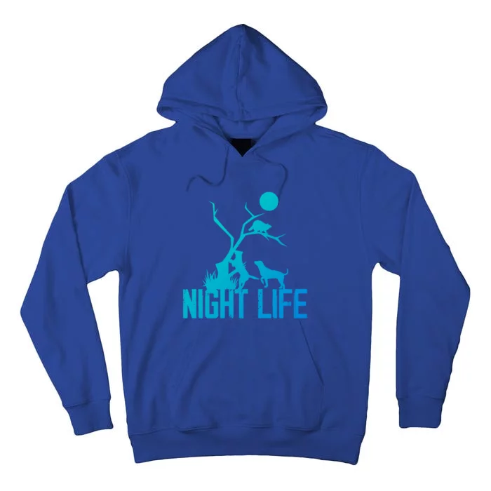 Coon Hound Hunting Night Life Hunting Dog Coon Hunting Gift Tall Hoodie