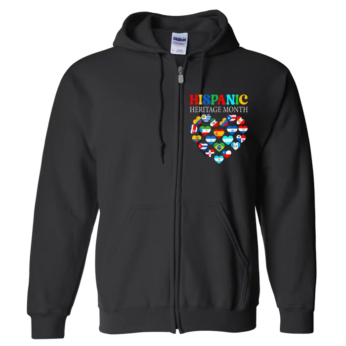 Celebrate Hispanic Heritage Month with a Heart Full Zip Hoodie