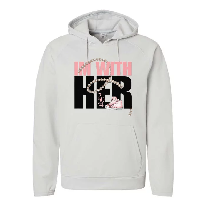 Cute Her Hype Crew Premium Performance Fleece Hoodie