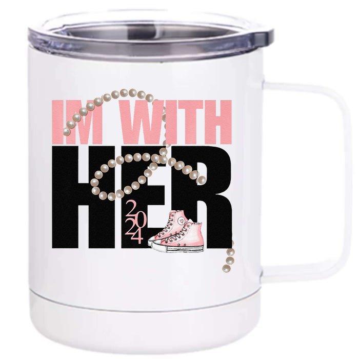 Cute Her Hype Crew Premium Front & Back 12oz Stainless Steel Tumbler Cup