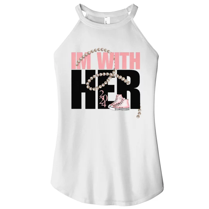 Cute Her Hype Crew Premium Women’s Perfect Tri Rocker Tank