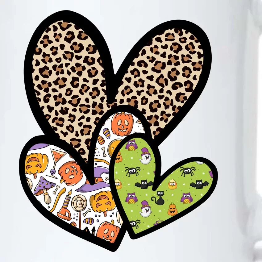 Cute Halloween Hearts Festive Black Color Changing Mug