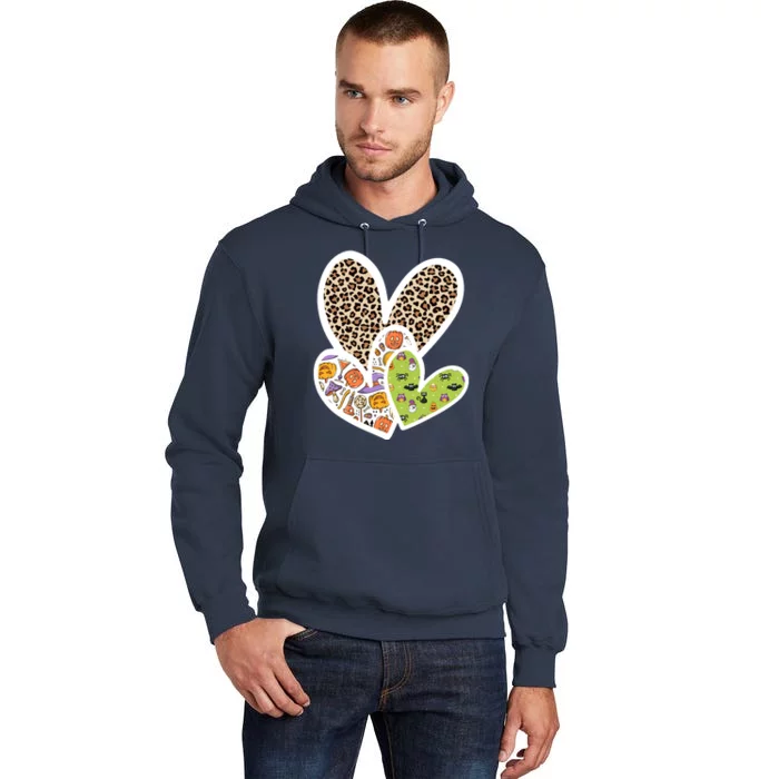 Cute Halloween Hearts Festive Tall Hoodie