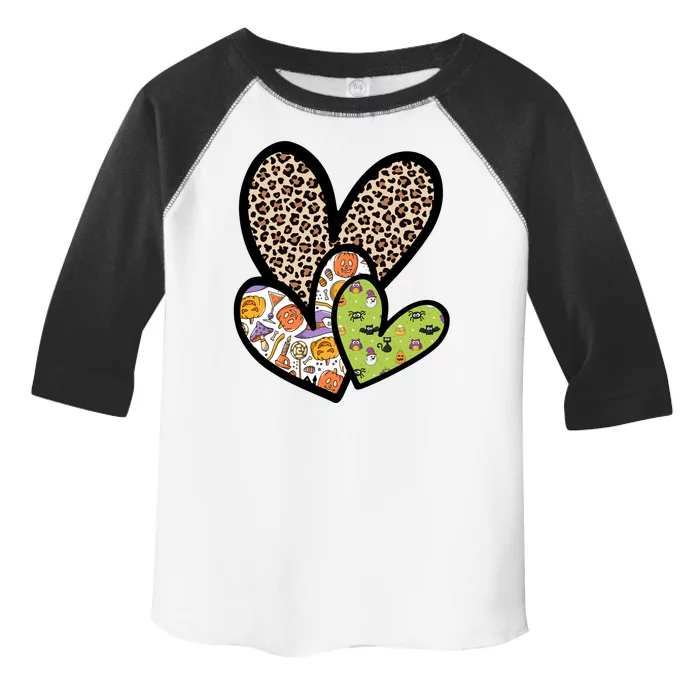 Cute Halloween Hearts Festive Toddler Fine Jersey T-Shirt