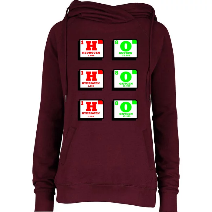 Christmas Ho Ho Ho Funny For Science Teacher Womens Funnel Neck Pullover Hood