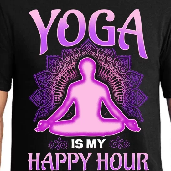 Cute Happy Hour Namaste Yoga Gift Pajama Set