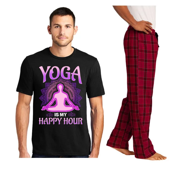 Cute Happy Hour Namaste Yoga Gift Pajama Set