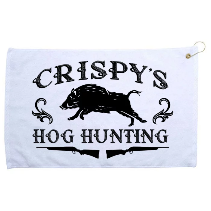 CrispyS Hog Hunting Grommeted Golf Towel