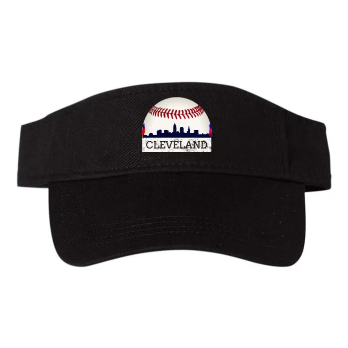 Cleveland Hometown Indian Tribe Skyline Ball Design Valucap Bio-Washed Visor