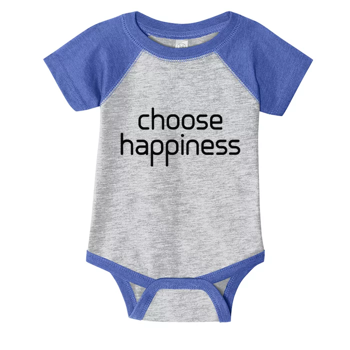 Choose Happiness Inspirational Quote Infant Baby Jersey Bodysuit