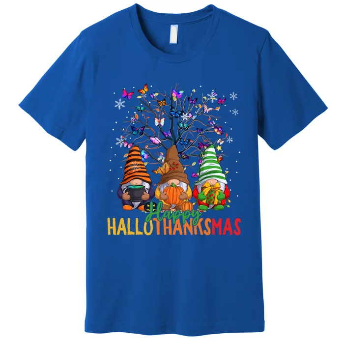 Cherish Hallothankmas In Gnome Style Gift Premium T-Shirt