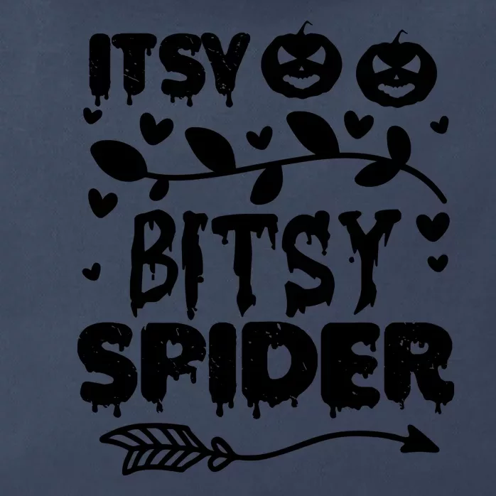 Cute Halloween Itsy Bitsy Spider Zip Tote Bag