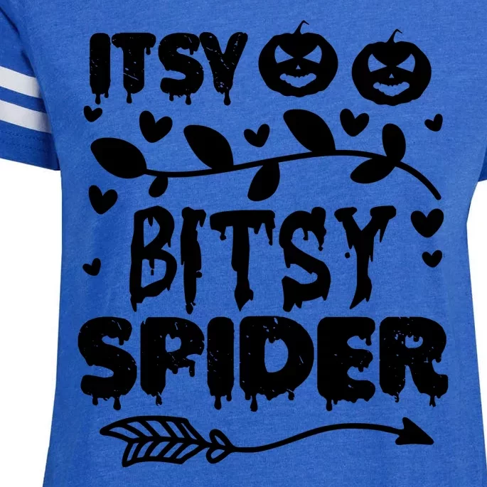 Cute Halloween Itsy Bitsy Spider Enza Ladies Jersey Football T-Shirt