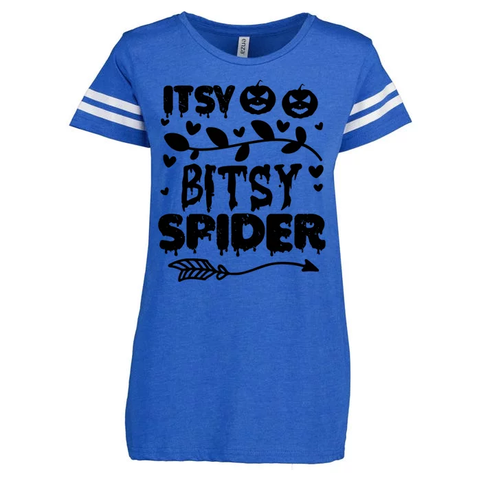 Cute Halloween Itsy Bitsy Spider Enza Ladies Jersey Football T-Shirt