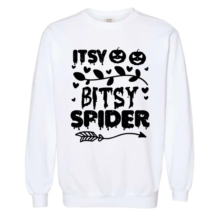 Cute Halloween Itsy Bitsy Spider Garment-Dyed Sweatshirt