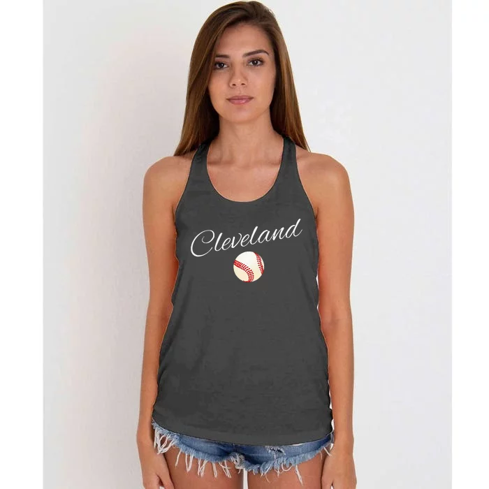 Cleveland Hometown Indian Tribe Women's Knotted Racerback Tank