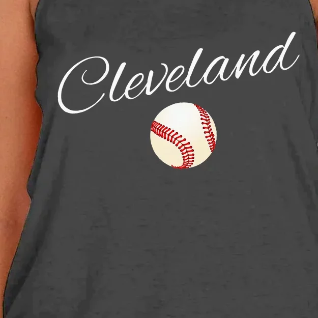 Cleveland Hometown Indian Tribe Women's Knotted Racerback Tank