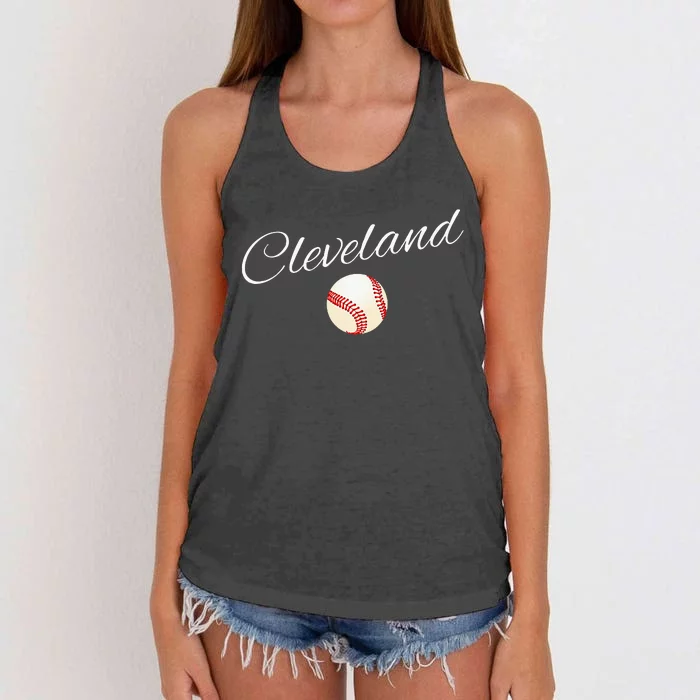 Cleveland Hometown Indian Tribe Women's Knotted Racerback Tank