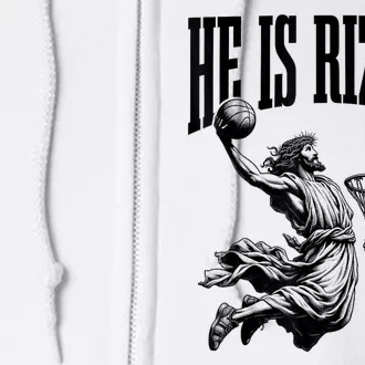 Cool He Is Rizzin Basketball Religious Full Zip Hoodie