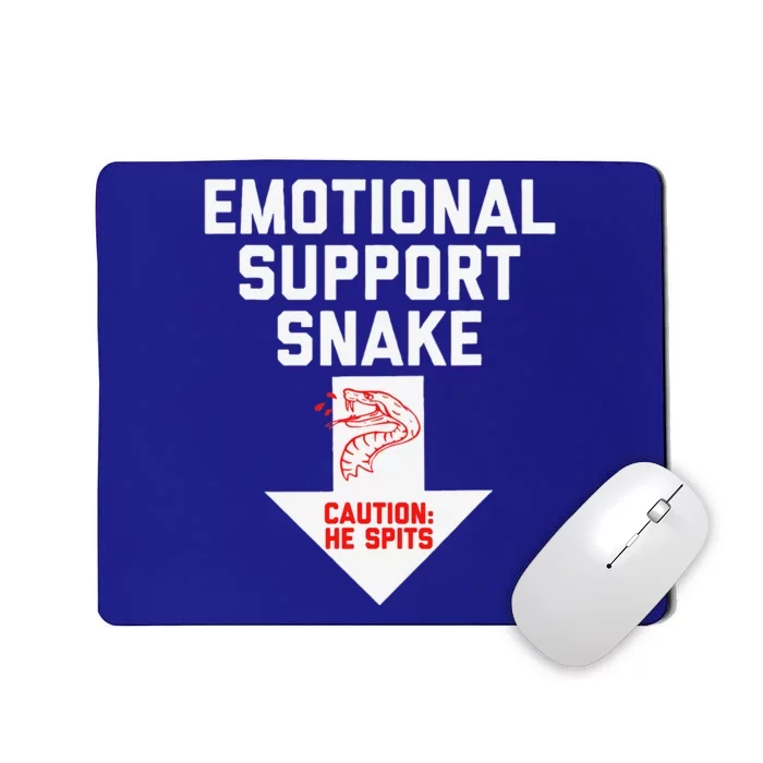 Crude Humor Inappropriate Emotional Support Snake Halloween Mousepad