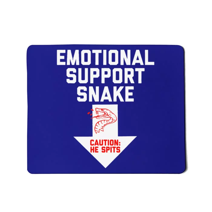 Crude Humor Inappropriate Emotional Support Snake Halloween Mousepad