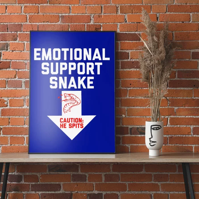 Crude Humor Inappropriate Emotional Support Snake Halloween Poster