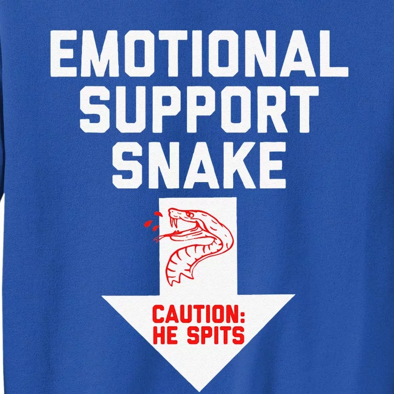 Crude Humor Inappropriate Emotional Support Snake Halloween Tall Sweatshirt