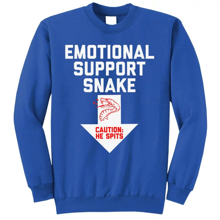 Crude Humor Inappropriate Emotional Support Snake Halloween Tall Sweatshirt