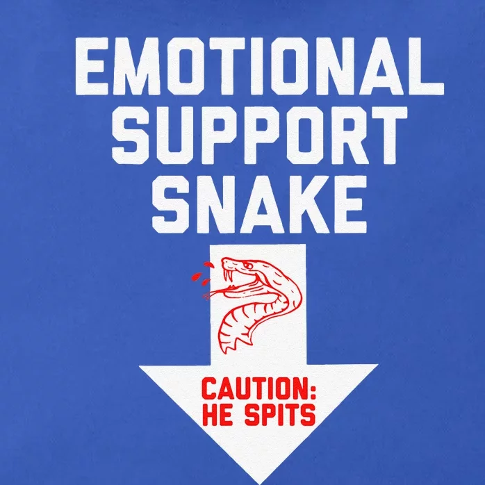 Crude Humor Inappropriate Emotional Support Snake Halloween Zip Tote Bag