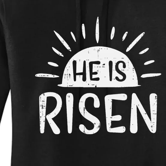 Christian He Is Risen Sun Resurrection Easter Women's Pullover Hoodie