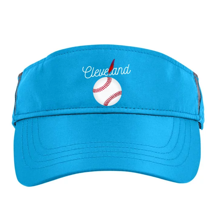 Cleveland Hometown Indian Tribe City Adult Drive Performance Visor