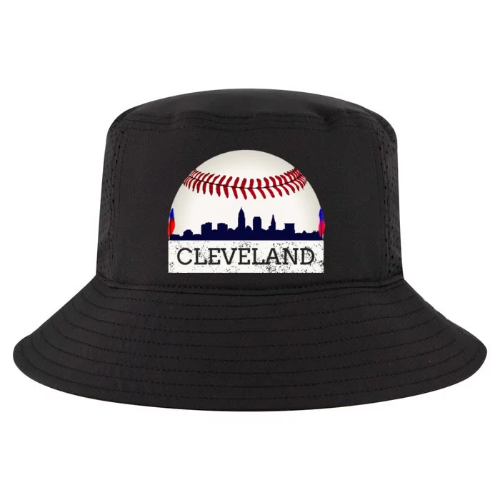 Cleveland Hometown Indian Tribe Skyline Ball Design Cool Comfort Performance Bucket Hat