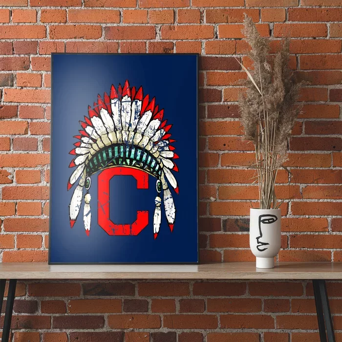 Cleveland Hometown Indian Tribe Vintage For Baseball Fans Poster