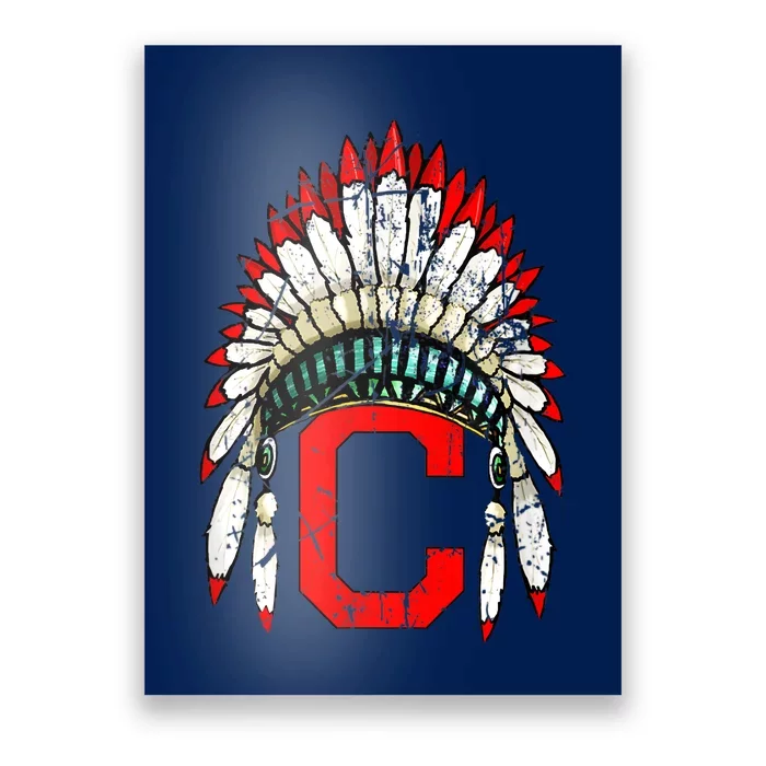 Cleveland Hometown Indian Tribe Vintage For Baseball Fans Poster