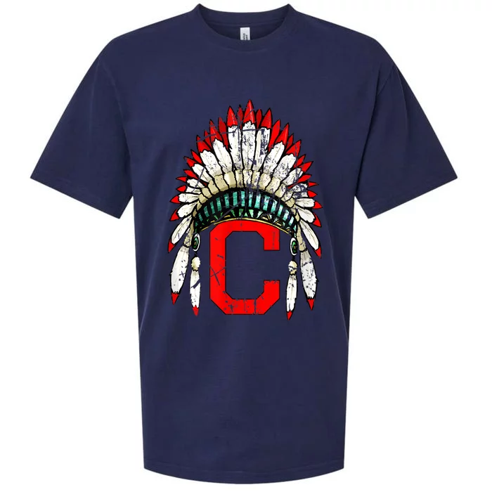 Cleveland Hometown Indian Tribe Vintage For Baseball Fans Sueded Cloud Jersey T-Shirt