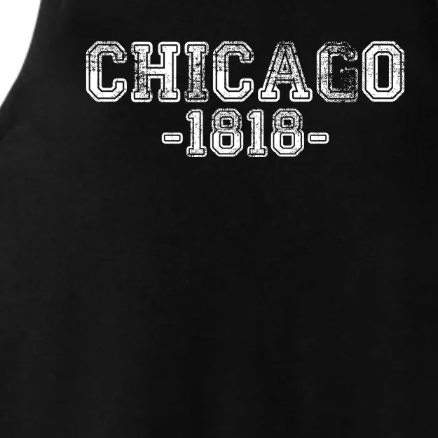 Chicago 1818 Retro Ladies Tri-Blend Wicking Tank