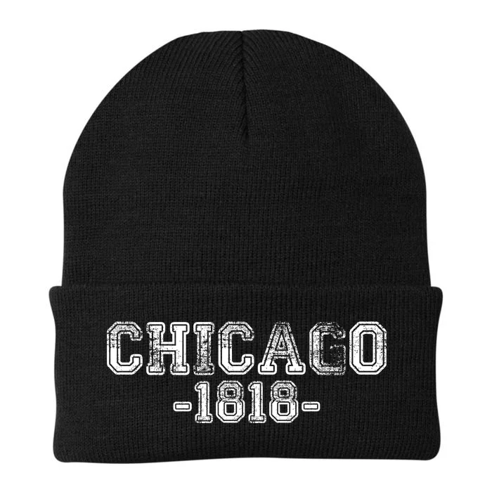 Chicago 1818 Retro Knit Cap Winter Beanie