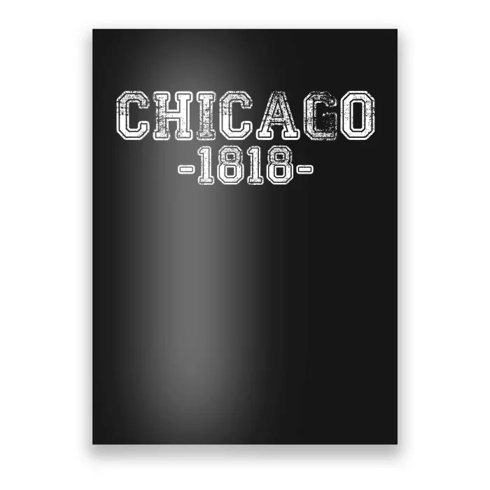 Chicago 1818 Retro Poster