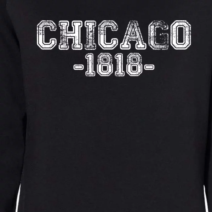 Chicago 1818 Retro Womens California Wash Sweatshirt