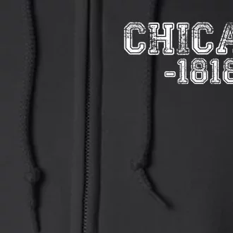 Chicago 1818 Retro Full Zip Hoodie